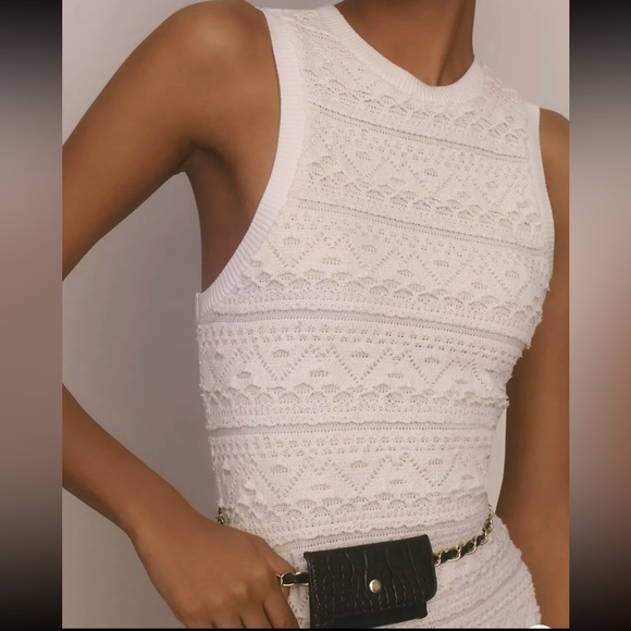 Anthropologie Dresses & Skirts - Anthropologie ivory Lace Mini Dress